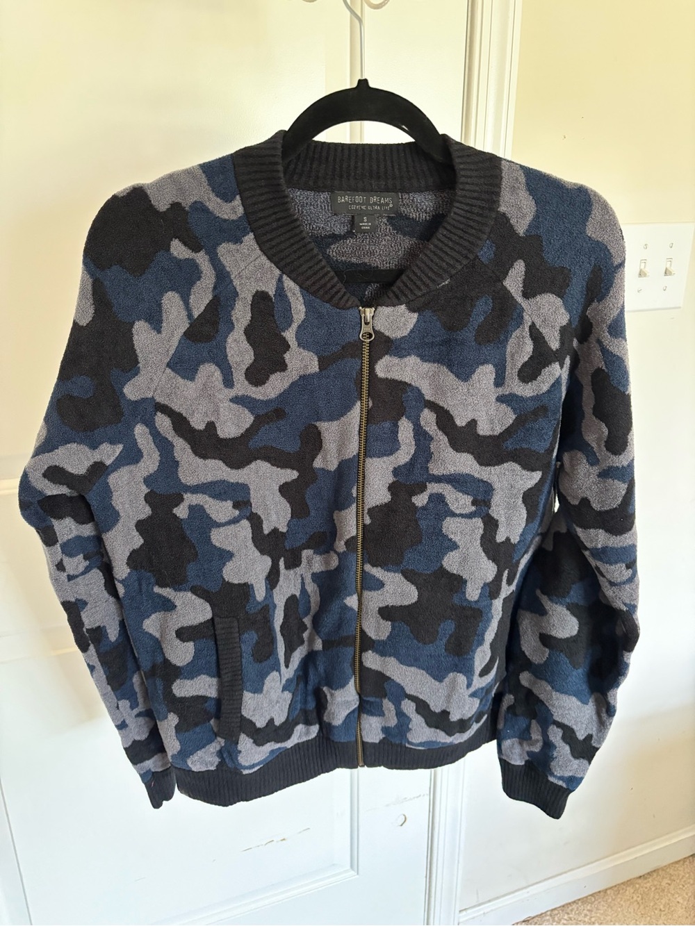 Barefoot Dreams Camo Zip-Up Bomber